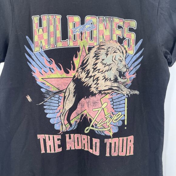 NEW ODD PEOPLE T-Shirt Tee Size Small Black The Wild Ones Rock Cotton Distress - Picture 9 of 9